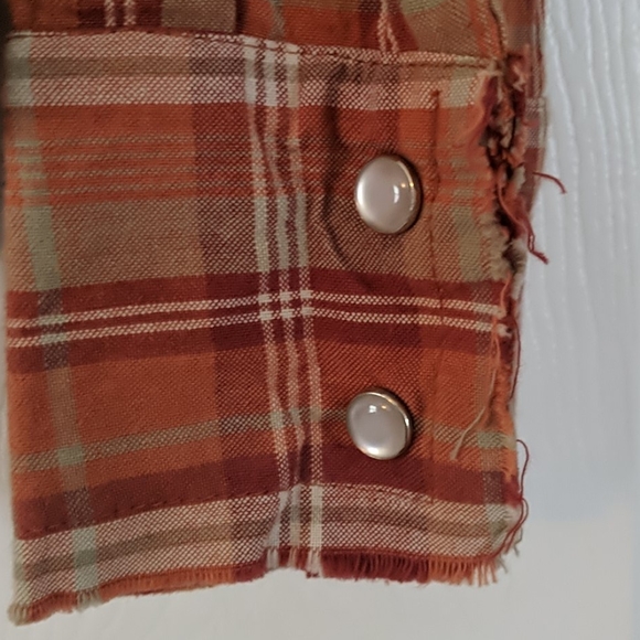 Vintage flannel.  Purchased at a western boutique. - Picture 2 of 4
